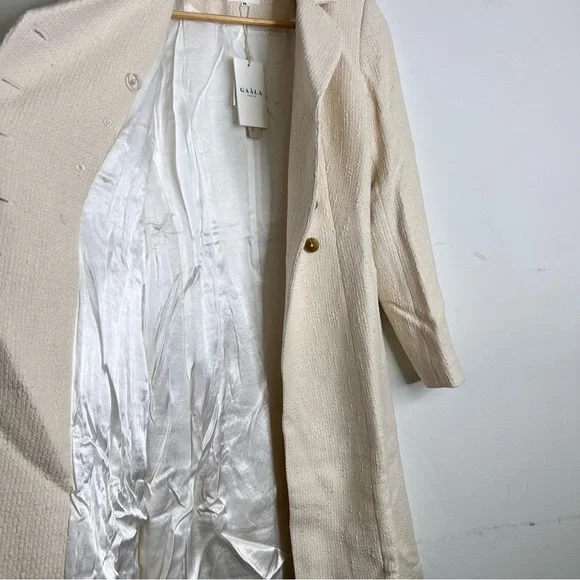 New Gaala Isabella Double Breasted Tweed Coat - Picture 11 of 16